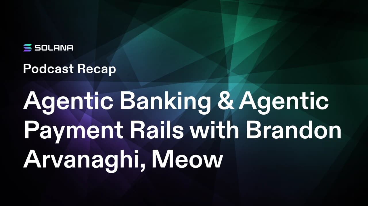 Solana 对话 Meow：把 AI 代理接入企业银行与支付